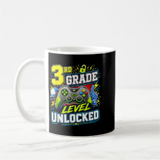 Taza De Café Vuelta al cole 3er grado desbloqueado para niños g