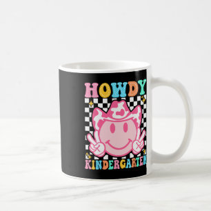 Taza De Café Vuelta al cole Hola Kindergarten Lindo Vaquero Vaq