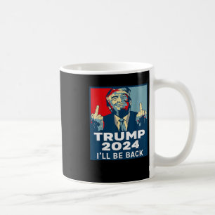 Taza De Café Vuelve Trump 2024, Vintage Donald Trump, 4 de juli
