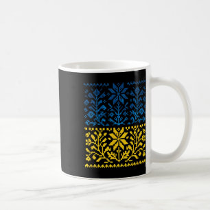 Taza De Café Vyshyvanka del girasol ucraniano