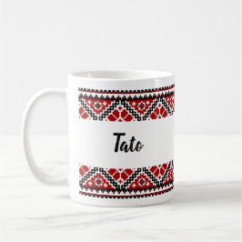 Taza De Café Vyshyvanka ucraniano / embrollo Tato mug