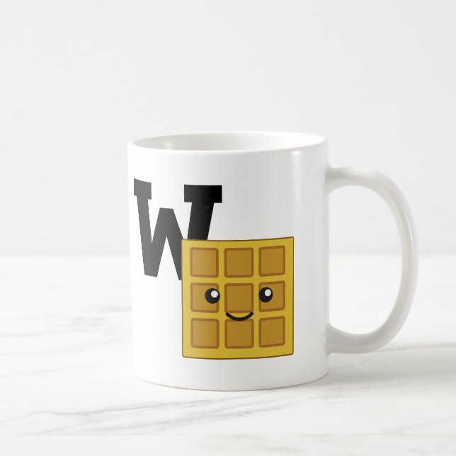 Taza De Café W es para Waffle (Derecha)