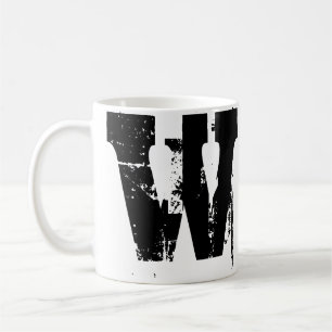 Taza De Café W Monograma Grunge Guay Mug