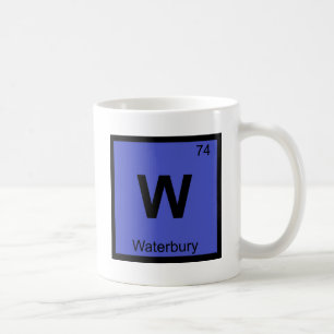 Taza De Café W - Tabla periódica de la química de Waterbury