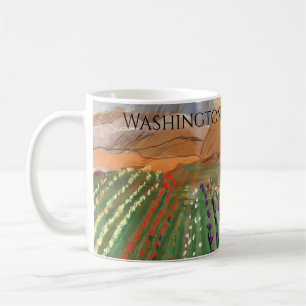 Taza De Café WA Skagit Valley Tulip Fields Soñando primavera