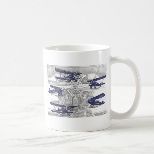 Taza De Café Waco Biplane (Derecha)