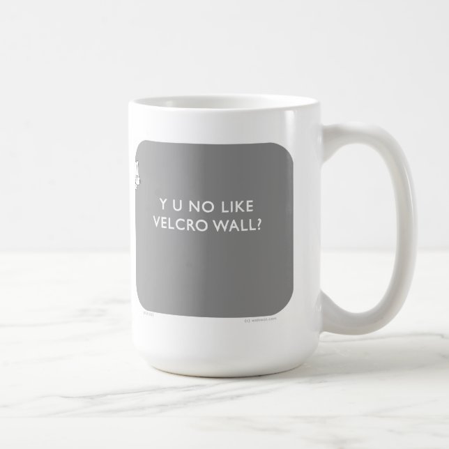 Taza De Café Waitwot "pared del conejito" de WW033 "Badass del (Derecha)