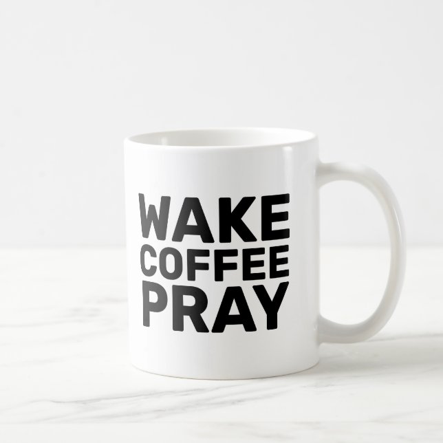 TAZA DE CAFÉ WAKE COFFEE PRAY MUGS (Derecha)