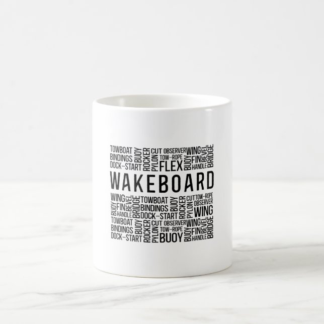 Taza De Café Wakeboard Cita Wake Wakeboard Wakeboarder (Centro)