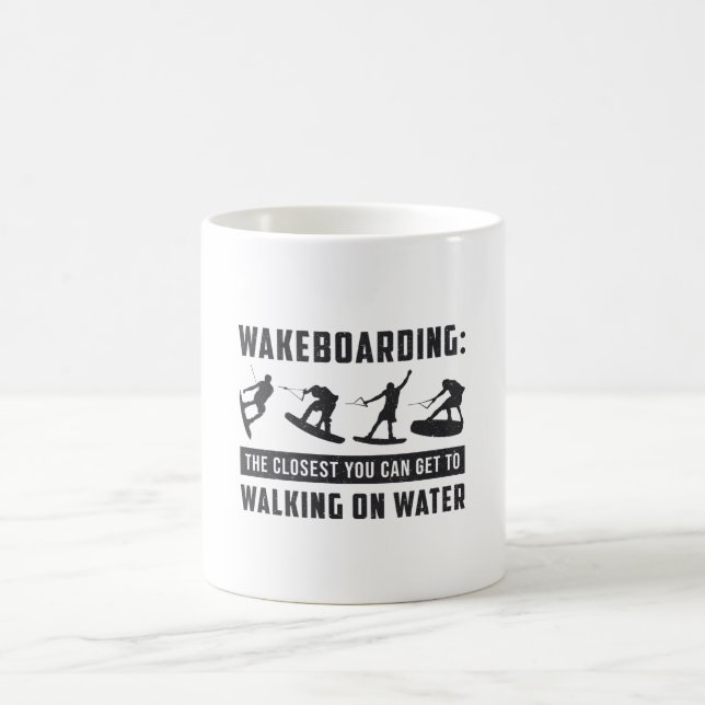 Taza De Café Wakeboarder Wakeboard Caminando Por El Despertar D (Centro)