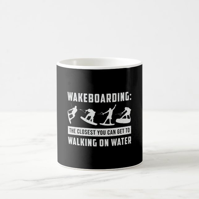 Taza De Café Wakeboarding Caminar Sobre El Agua Wake Wakeboarde (Centro)