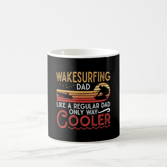 Taza De Café Wakesurfing Dad Cooler Wakeboarder Wakeboard (Centro)