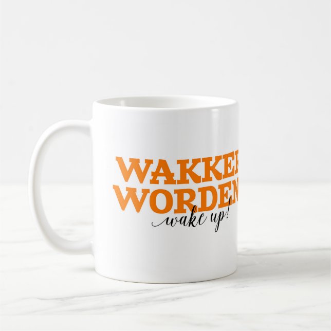Taza De Café ¡Wakker Worden! / ¡Despierta! Vocabulario de Palab (Izquierda)