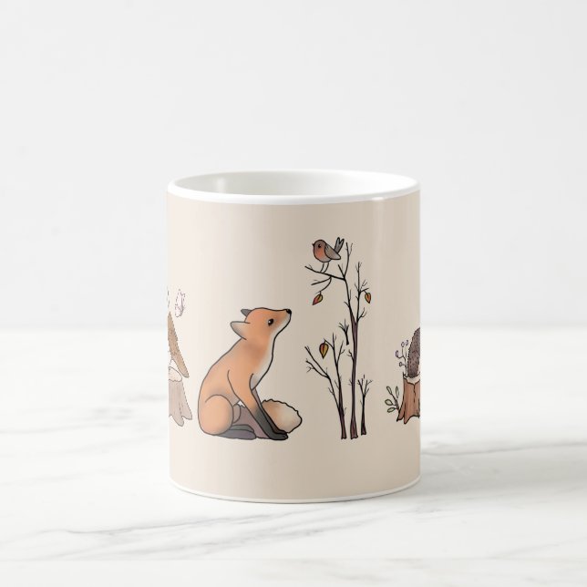 Taza De Café Wald mit Tieren (Centro)