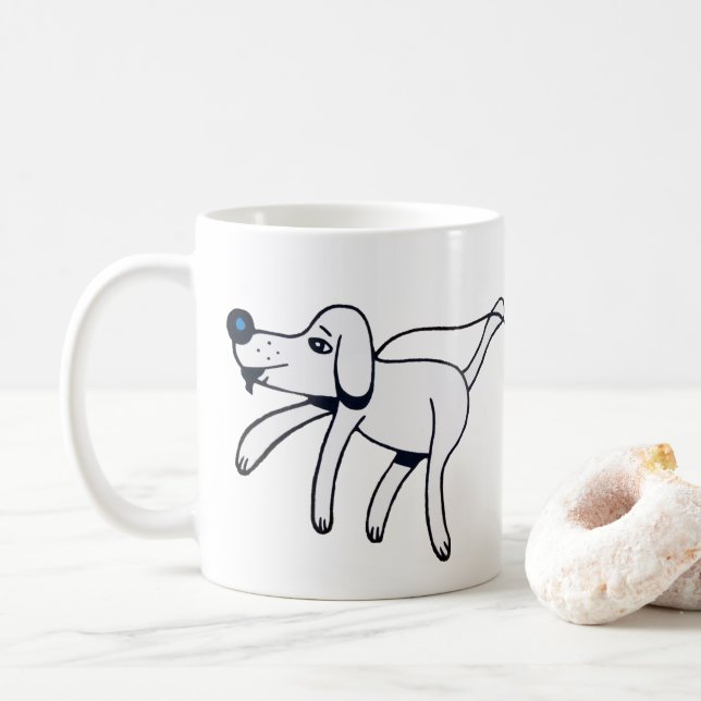 Taza De Café Walkies, Doggy. (Con donut)
