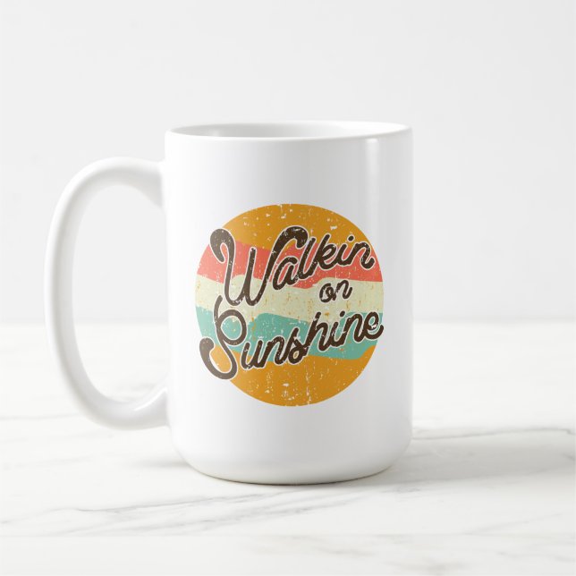 Taza De Café Walkin on Sunshine Retro (Izquierda)