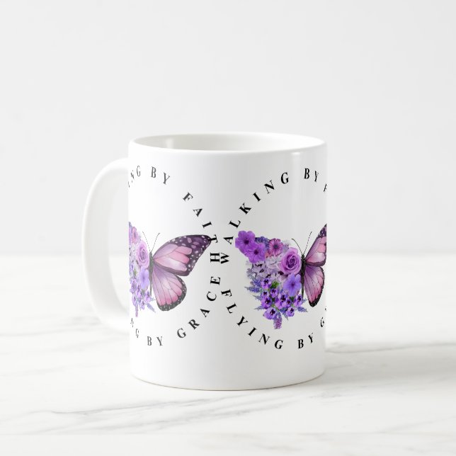 Taza De Café Walking by faith (Anverso izquierdo)