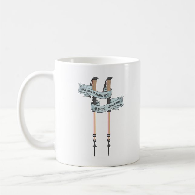 Taza De Café walking is the best medic Hippocrates hiking pulse (Izquierda)