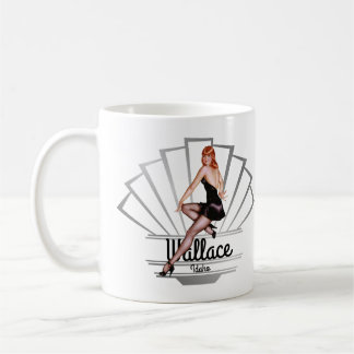 Taza De Café Wallace Idaho Pinup Chica V2