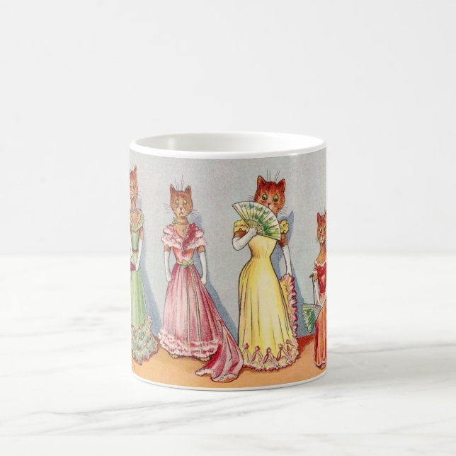 Taza De Café Wallflower Cats por Louis Wain (Centro)