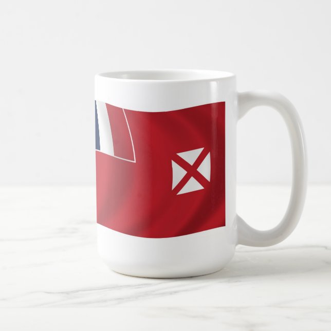 Taza De Café Wallis Y Futuna Flag Mug (Derecha)