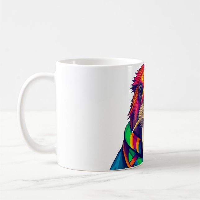 Taza De Café Walrus en la graciosa camiseta de Scarf (Izquierda)