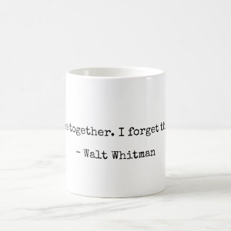 Taza De Café Walt Whitman Literary Love Quote Mug