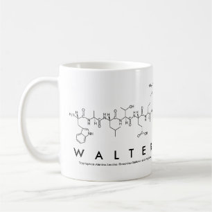 Taza De Café Walter peptide name mug