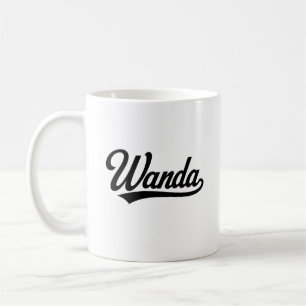 Taza De Café Wanda nombre primero último regalos familiares