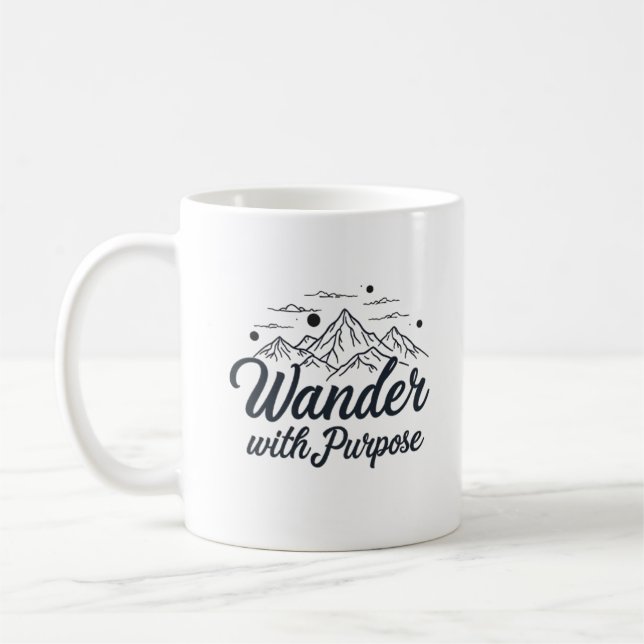 Taza De Café Wander con propósito - Aventura de montaña (Izquierda)