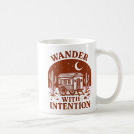 Taza De Café Wander With Intention Desert Wagon Adventure