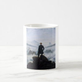 Taza De Café Wanderer encima del mar de niebla (por C.D. Friedr