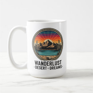 Taza De Café Wanderlust Desert Dreams Retro Sunset Travel