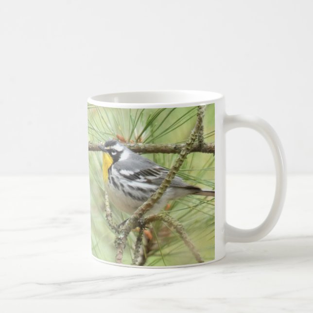 Taza De Café Warbler Mug de garganta amarilla por BirdingCollec (Derecha)