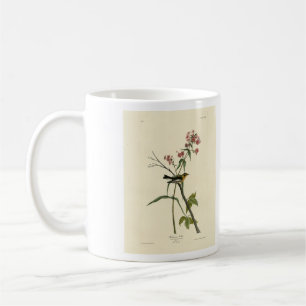 Taza De Café Warbler negro - Los pájaros de América de Audubon