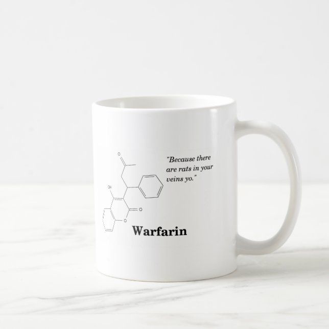 Taza De Café Warfarin (sangre más fina) (Derecha)