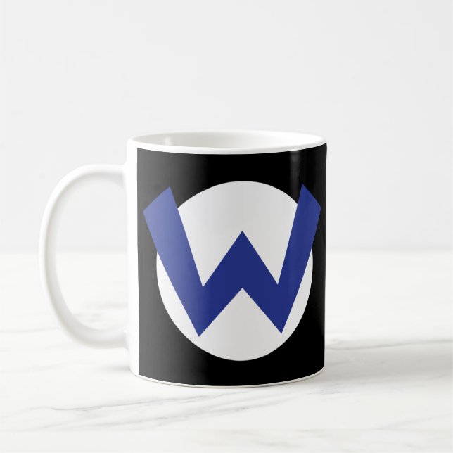 Taza De Café Wario Emblem T-Shirt (Izquierda)