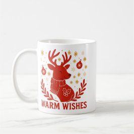 Taza De Café Warm wishes reindeer mug
