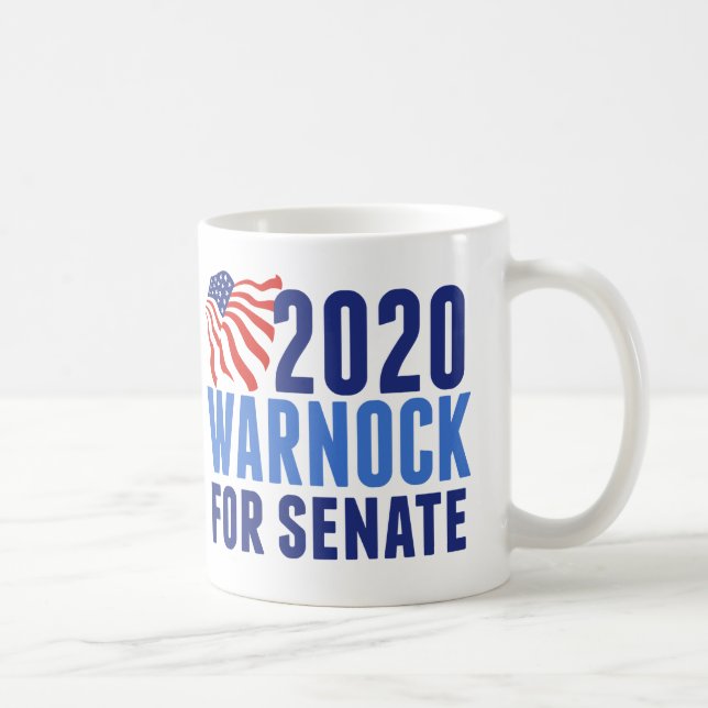 Taza De Café Warnock para el Senado (Derecha)