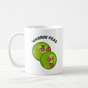 Taza De Café Warrin Peace Funny Pea Pun