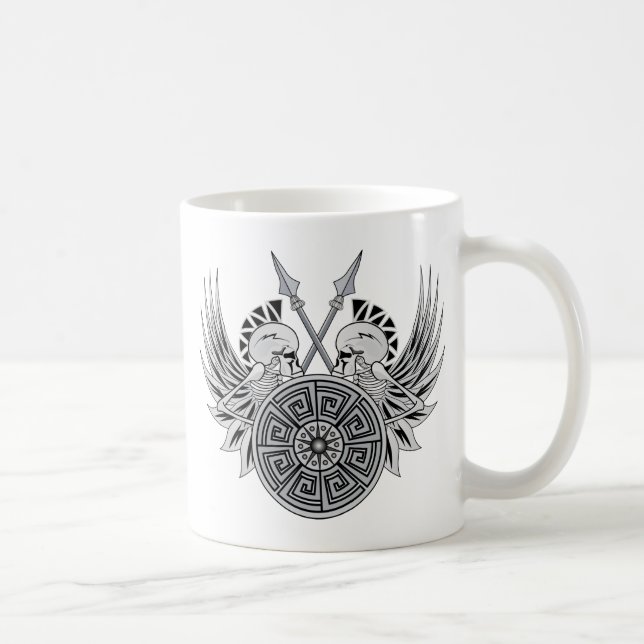 Taza De Café Warrior Skulls (Derecha)