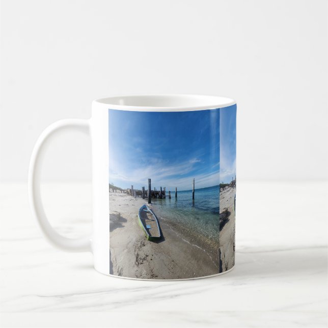 Taza De Café Washed Up Kayak (Izquierda)