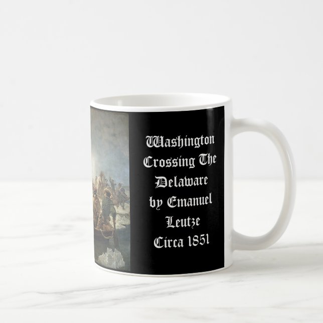 Taza De Café Washington Cruzando El Delaware (Derecha)