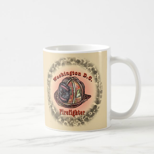 Taza De Café Washington D.C. Bombero (Derecha)