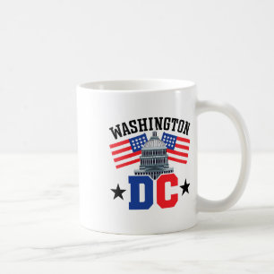 Taza De Café Washington Dc Capitol Hill Bandera Estadounidense