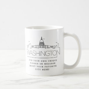Taza De Café Washington DC   Manipulación en la línea aérea 