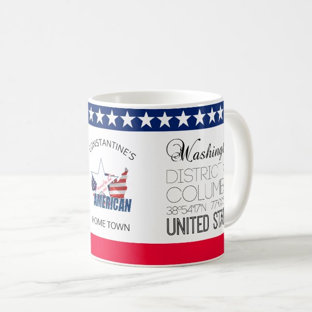 Taza De Café Washington, Distrito de Columbia, Estados Unidos (Anverso derecho)