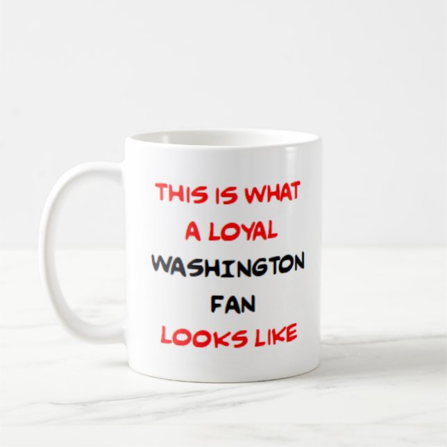 Taza De Café washington fan, loyal (Izquierda)