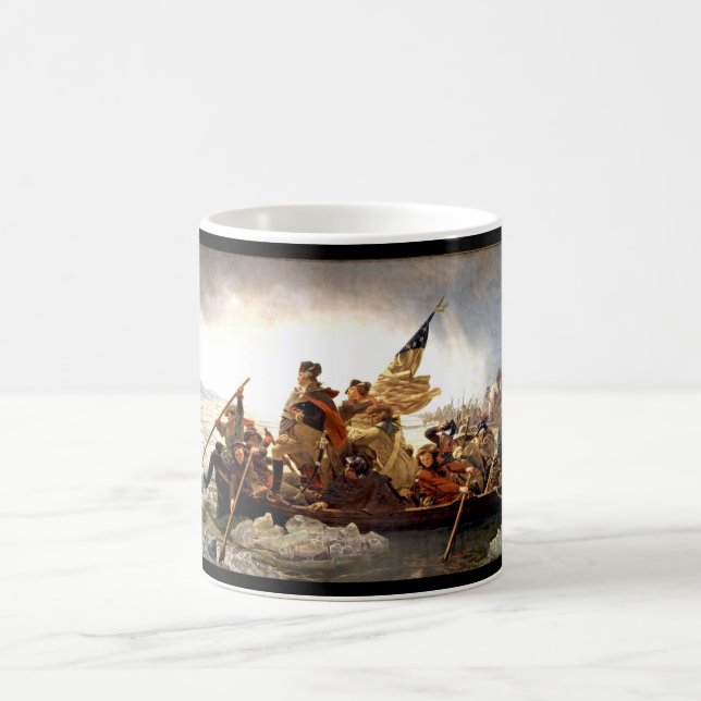 Taza De Café Washington que cruza el Delaware (Centro)