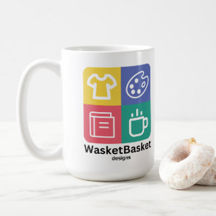 Taza De Café WasketBasket diseña café Mug